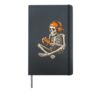 Halloween Cool Skeleton Gaming Funny Gamer Halloween Hardcover Journal, Black