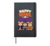 Halloween Corgi Dog Lover Happy Howl-A-Ween Costume Hardcover Journal, Black