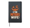 Halloween Couples Matching I'm Peter's Wife Pumpkin Hardcover Journal, Black