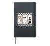 Halloween Cute Ghosts Pumpkin Black Cat Funny Halloween Hardcover Journal, Black