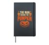 Halloween Dad The Man Behind The Pumpkin Funny Carving Hardcover Journal, Black