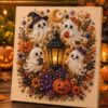 Halloween Diamond Art, Pearl Art Kits for Adults for Adults and Kids, Fall DIY Gift for Beginner,A