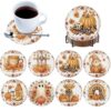 Halloween Diamond Dot Kit 8pcs DIY Full Drill Gem Art