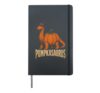 Halloween Dinosaur Pumpkasaurus Pumpkin Witch Hat Boys Kids Hardcover Journal, Black