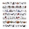 Halloween Embroidery Pattern Set, 7 Halloween-Themed Embroidery Pattern and Designs, DIY Handmade Patterns Craft Kit for Clothes，All