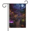 Halloween Garden Flag, Witch Market Street Yard Flags Decor Outdoor