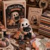 Halloween Ghost DIY Sewing Kit, Pre‑Cut Fabric Craft Set for Handmade Ornament Making (Style F)