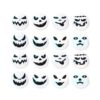 Halloween Ghost Face Stickers Roll 500PCS 1 Inch Round Holographic