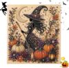 Halloween Ghost Pearl Art DIY Kit, Ghost Diamond Painting Craft Kit with Crystal Pearl Beads, Cute Ghost Diamond Art for Adults & Kids, Halloween Home Wall Decor, Fall DIY Gift