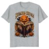 Halloween Graphic T-Shirt Nightmare Book Pumpkin Bat Vintage Tee