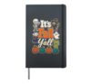 Halloween It's Fall Y'all Ghost Witch Skeleton Vampire Hardcover Journal, Black