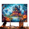 Halloween Jigsaw Puzzles - 1000 Pieces Gothic Haunted House Fall Party Game