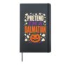 Halloween Lazy Costume Pretend I'm A Dalmatian Dog Spots Hardcover Journal, Black