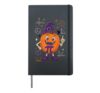 Halloween Math Teacher Pumpkin Pi Symbol Funny Nerd Hardcover Journal, Black