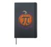 Halloween Math Teacher Pumpkin Pi Symbol Jack O Lantern Hardcover Journal, Black