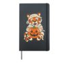 Halloween Mummy Tiger Cute Cartoon Pumpkin Kids Costume Hardcover Journal, Black