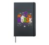 Halloween Nurse Spooky Ghost Witch Hat Pumpkin Costume Hardcover Journal, Black