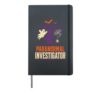 Halloween Paranormal Investigator Ghost Hunting Vintage Hardcover Journal, Black