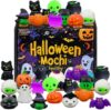 Halloween Pop It Fidget Toys, for Adults Squeeze Stress Cute Sensory Stress Relief Toy,Halloween Party Favors Gifts Black