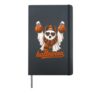 Halloween Pumpkin Ghost Funny Halloween Meme Hardcover Journal, Black