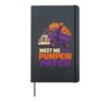 Halloween Pumpkin Patch Meet Me At The Dump Truck Kids Hardcover Journal, Black