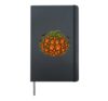 Halloween Pumpkin Paw Prints Dog Cat Lover Spooky Costume Hardcover Journal, Black