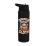 Halloween Pumpkin Spice Sloth Stainless Steel Insulated Water Bottle