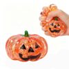 Halloween Pumpkin Squishy Toy, Stress Relief Fidget Ball for Adults