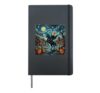 Halloween Scary Headless Horsemann Pumpkin Starry Night Hardcover Journal, Black