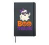 Halloween School Counselor Boo To Bullying Ghost Kindness Hardcover Journal, Black