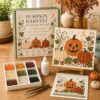 Halloween Sea Glass Art Kit,DIY Sea Glass Mosaic Art Kit for Adults