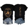 Halloween Shirt for Women 1692 They Missed One Salem Witch Funny Letter Print Casual Short Sleeve Tees Tops(P4,2XL)