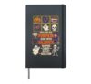 Halloween Spelling Bee Pumpkin Witch Vampire Ghost Skeleton Hardcover Journal, Black