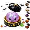 Halloween Spooky Ghost Dumpling Squishies Toys, Dumplings Stress Balls for Adults Fidget Toy with Steamer,Relief Fidget Sensory for Holiday & Birthday Gifts (122#Purple)
