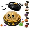 Halloween Spooky Ghost Dumpling Squishies Toys, Dumplings Stress Balls for Adults Fidget Toy with Steamer,Relief Fidget Sensory for Holiday & Birthday Gifts (117#Beige)