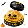 Halloween Spooky Ghost Dumplings squishy's - Dumplings Stress Balls Squishies Toys with Steamer,Adults Relief Fidget Sensory for Holiday & Birthday Gifts Hallowen Decorations