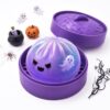 Halloween Spooky Ghost Dumplings Squishy's Toys - Dumplings Stress Balls Squishies Toys with Steamer,Adults Relief Fidget Sensory for Holiday & Birthday Gifts Hallowen Decorations