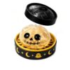Halloween Spooky Pumpkin Stress Ball Squeeze Toy for Adults Glitter Dumpling Squishies Spooky Ghost Decor, Cute Halloween Pumpkin Squeeze Fidget Toy(Yellow)