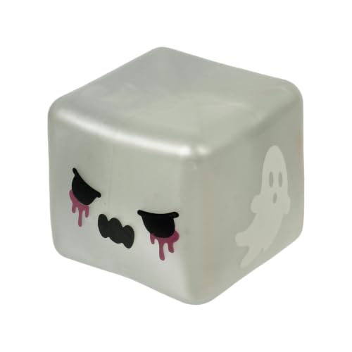 Halloween Squishies Toys, Ice Cube Pumpkin Squishy Ghost, Cute Slow Rising Squeeze, Durable Sensory Squeeze Toy, Relief Gift for Horror Holiday & Birthday, Soft Halloween Fidget Toy for Kids & Adults