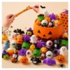 Halloween Squishy Bulk Mini Mochi Squishies Assorted Spooky Characters Sensory Fidget Set Party Favors Goodie Bag Fillers Treat Bag Stuffers Non Candy Trick or Treat Giveaways Desk Squeeze，30PCS