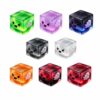 Halloween Squishy Cube, Glitter Ghost Fidget Toy, 2.17 Inch，H