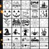 Halloween Stencils for Painting Halloween Stencils for Crafts Reusable 6"