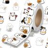 Halloween Stickers Bulk, 1000Pcs Cute Ghost Sticker Roll with 8 Designs