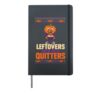 Halloween Thanksgiving Leftovers Are For Quitters Funny Hardcover Journal, Black