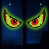 Halloween Window Decorations – Scary Glowing Eyes, Reusable Solar Light-Up Eyes for Indoor Outdoor, Waterproof Glow in the Dark Hanging Halloween Decor for Windows, Trees, Walls, Cars, Doors, Lawn