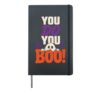 Halloween You Do You Boo Cute Ghost Spooky Season Funny Hardcover Journal, Black
