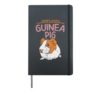 Hamster Animal Sorry I Can't I Have Plans With My Guinea Pig Hardcover Journal, Black