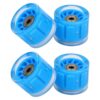 Hamwesh Longboard Wheels with Bearings, Magnetic Core Friction (Blue)