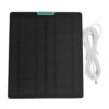 Hamwesh Solar Panel for Security Camera Outdoor, 10W 5V Type C USB C
