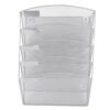 Hamwesh Wall File Organizer, 5 Tier Mesh Wall Mounted Hanging File